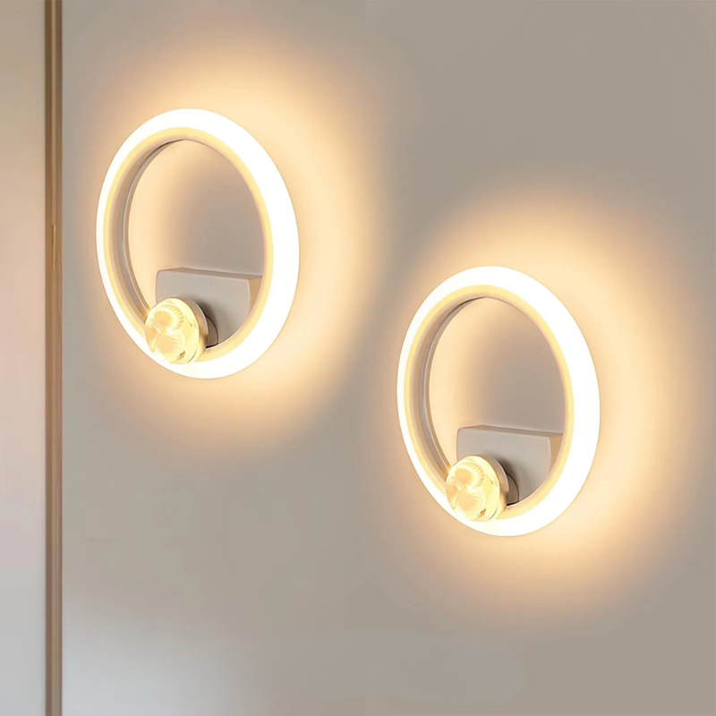 Sleek Round LED Wall Sconce for Stylish Indoor Spaces