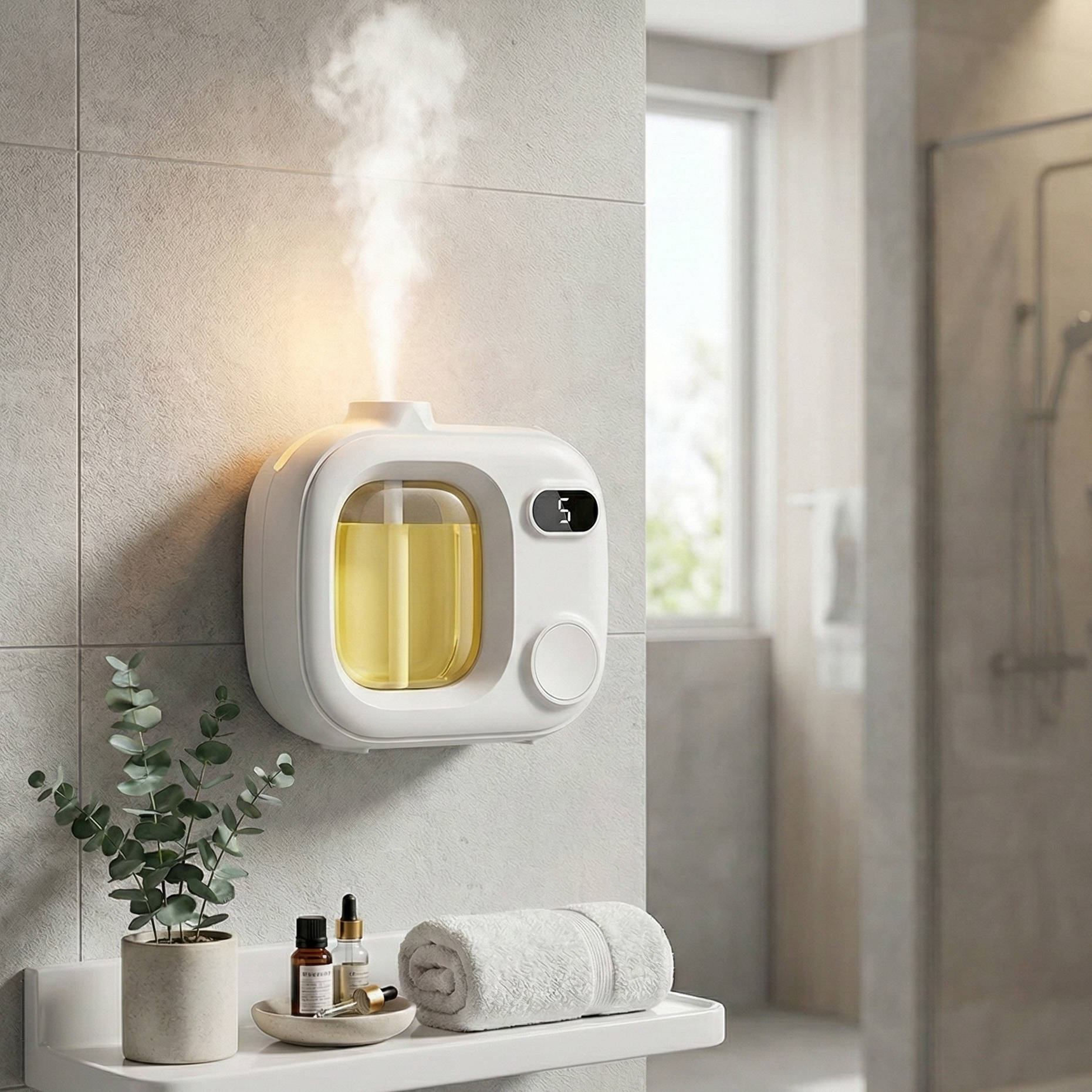 Smart Wall-Mounted Aroma Dispenser - Effortless Freshness Anywhere