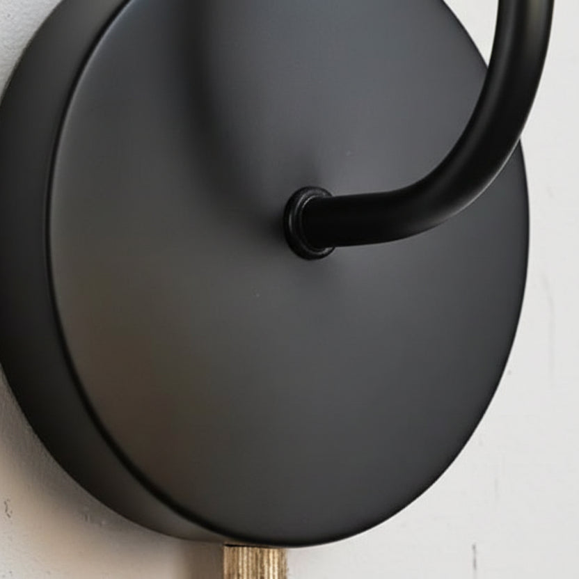 Elegant Curved Gooseneck Wall Light for Indoor Spaces