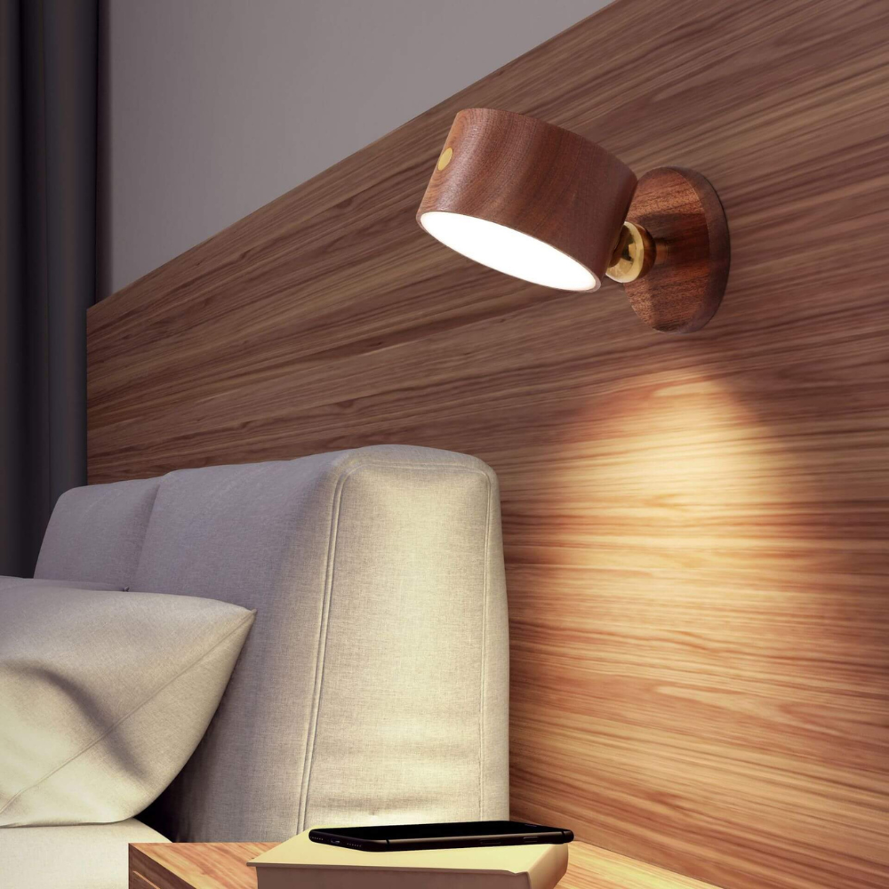 Cordless LED Wall Light with USB Charging and Adjustable Head