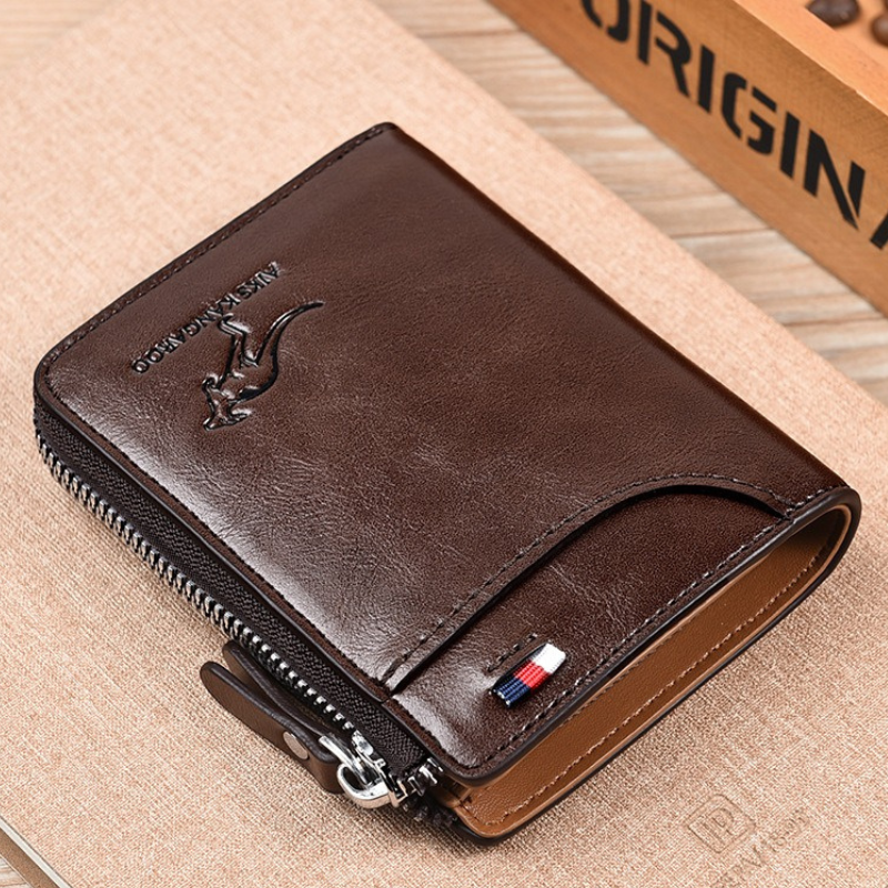 EliteGuard Premium Leather RFID-Blocking Wallet for Men
