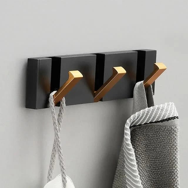 Foldable Wall Hook | Adhesive or Screw Mount | Aerospace Aluminum