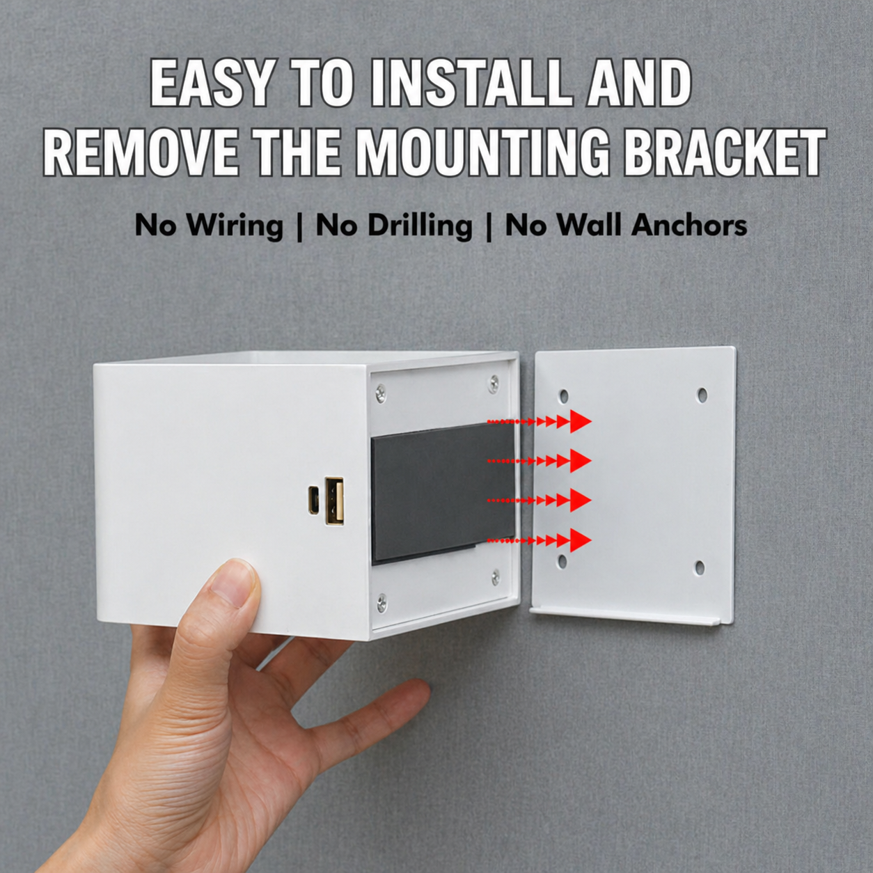 Wireless Wall Light with Motion Sensor and Adjustable Beam Angle