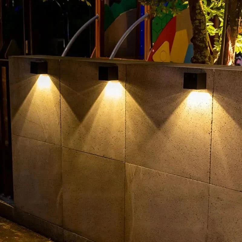 Outdoor Solar LED Wall Light - Weatherproof Fixture