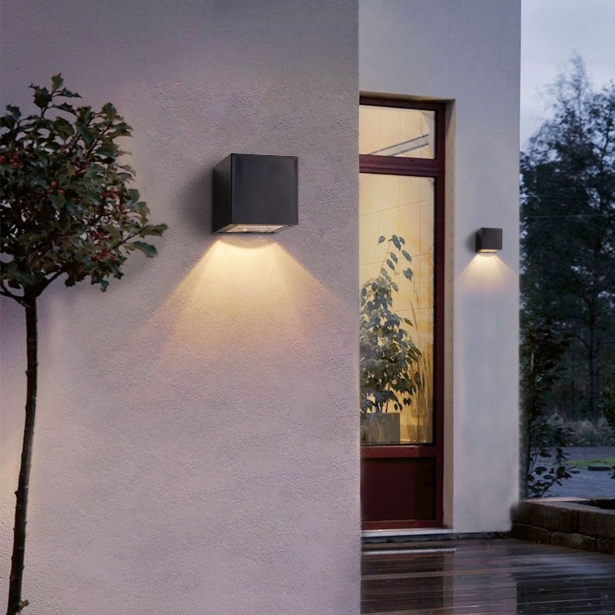 Outdoor Solar LED Wall Light - Weatherproof Fixture