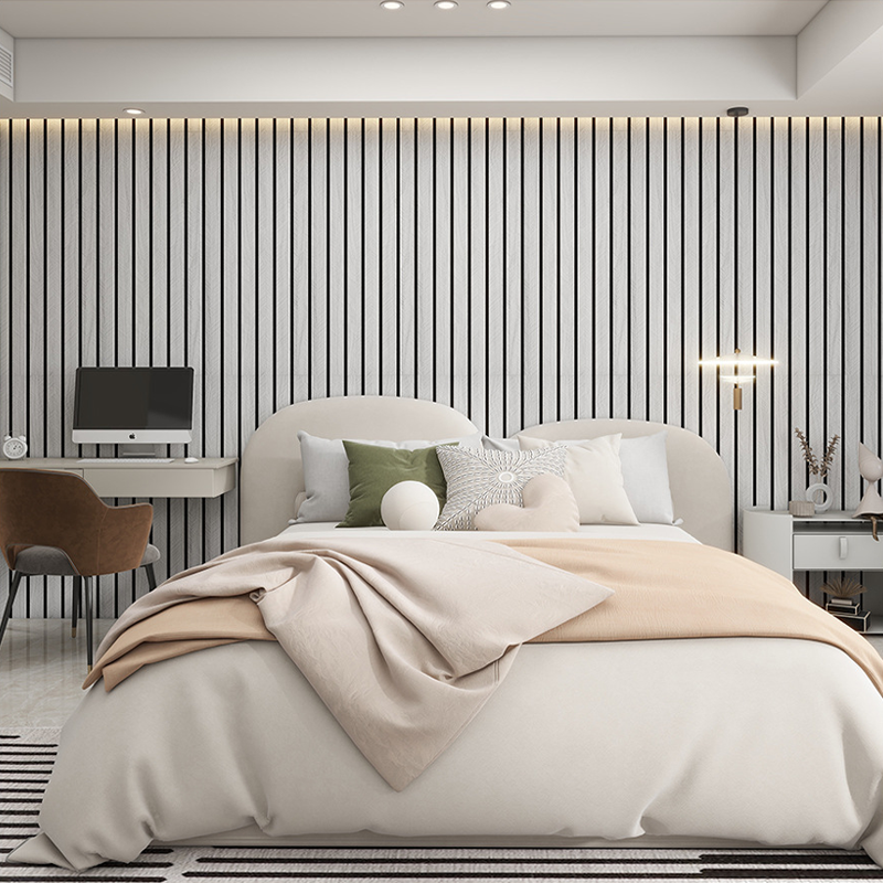 Wall Panel | Contemporary Slat Design | Matte Splash-Proof Finish