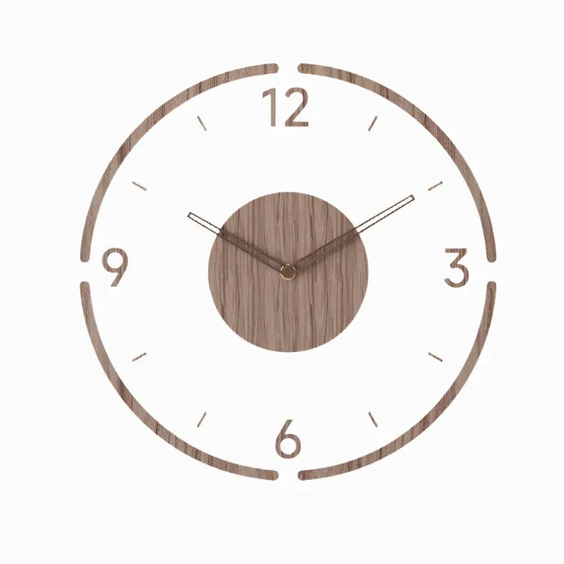 Wall Clock in Scandinavian Design | Silent Quartz Movement