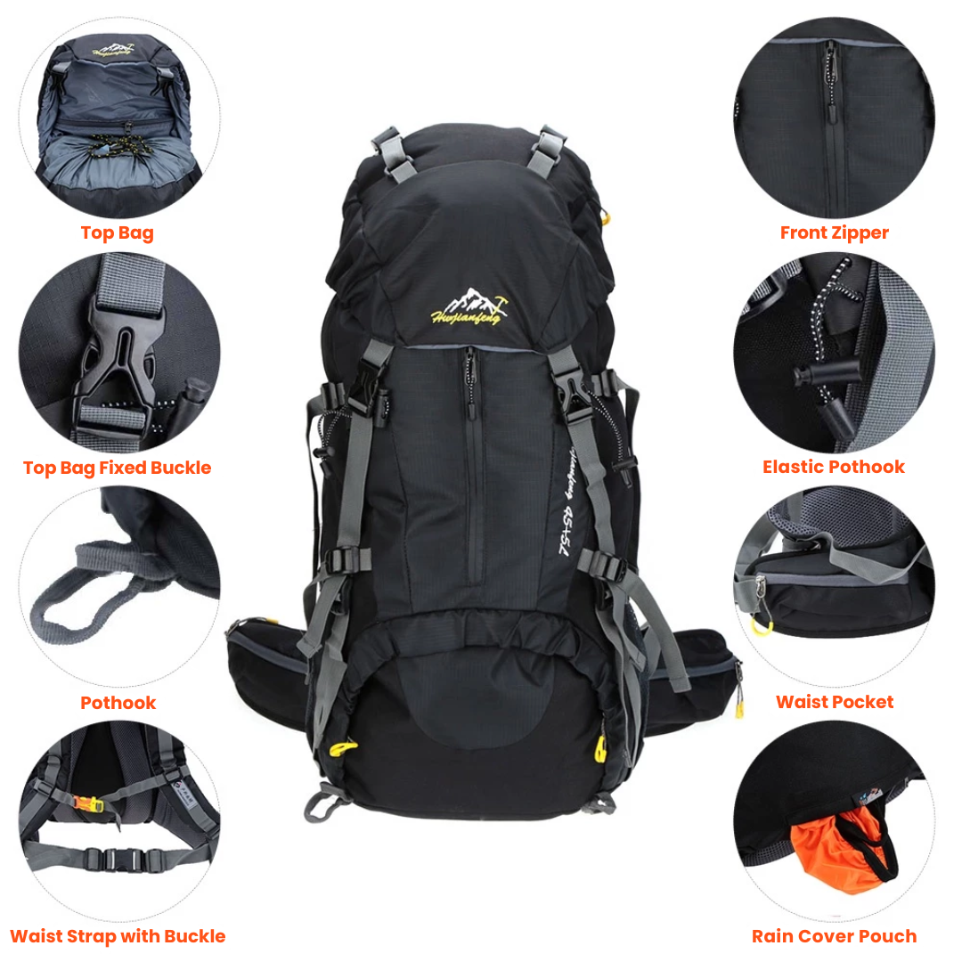 All-Weather 50L Adventure Backpack – Reliable & Roomy