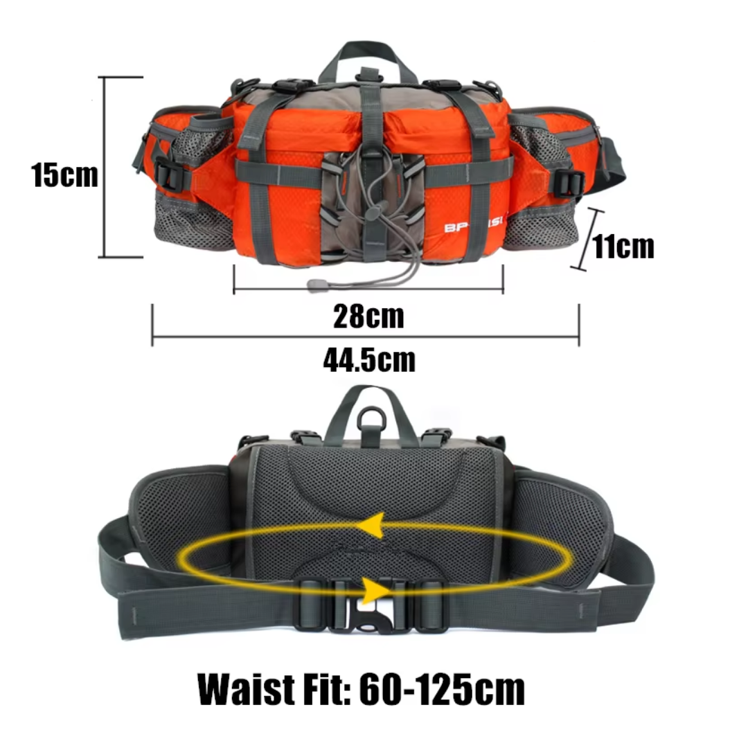 Ultimate Waterproof Hiking Belt Pack – 5L for Explorers