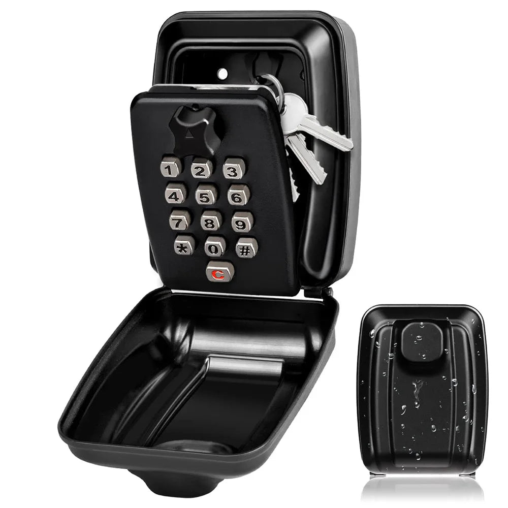Weather-Resistant Key Storage Box with Secure Lock System