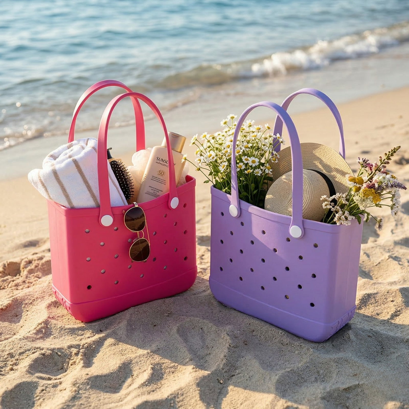 Waterproof Beach Bag with Ventilation - EVA Material