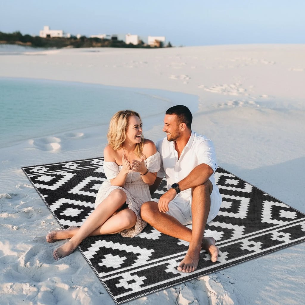 Water-Resistant Patio Mat for Versatile Indoor and Outdoor Use