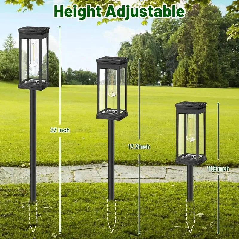Garden Path Lights with Automatic Dusk Sensor – Weather Resistant