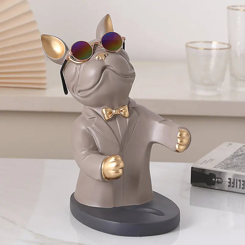 Dog-Shaped Wine Glass Holder | Handmade Table Decoration