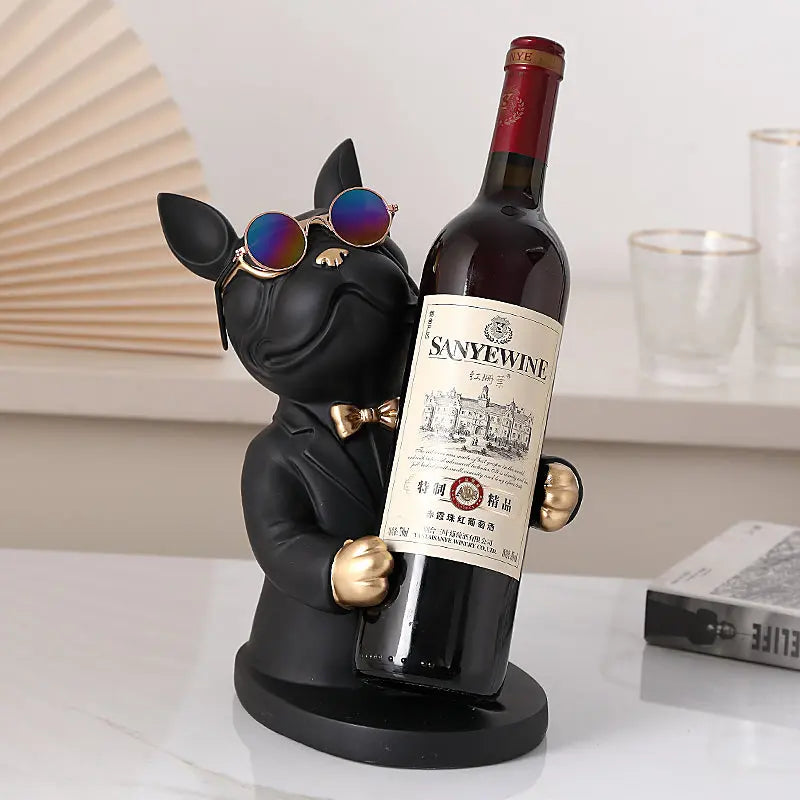 Dog-Shaped Wine Glass Holder | Handmade Table Decoration