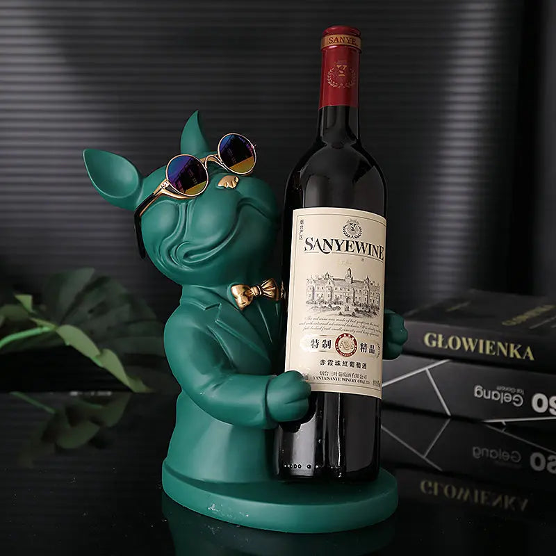 Dog-Shaped Wine Glass Holder | Handmade Table Decoration