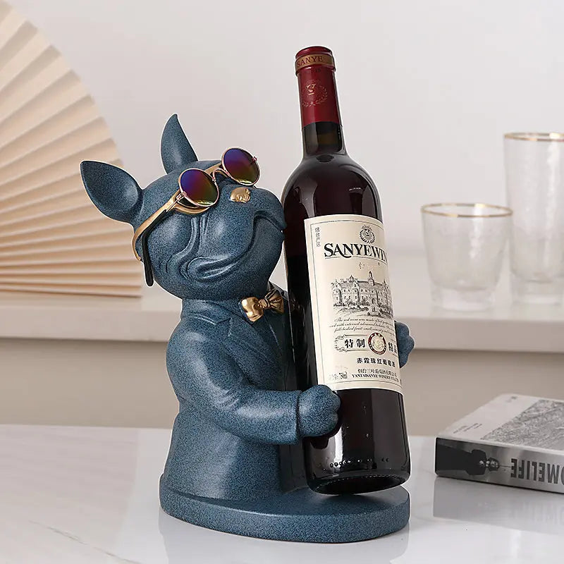 Dog-Shaped Wine Glass Holder | Handmade Table Decoration