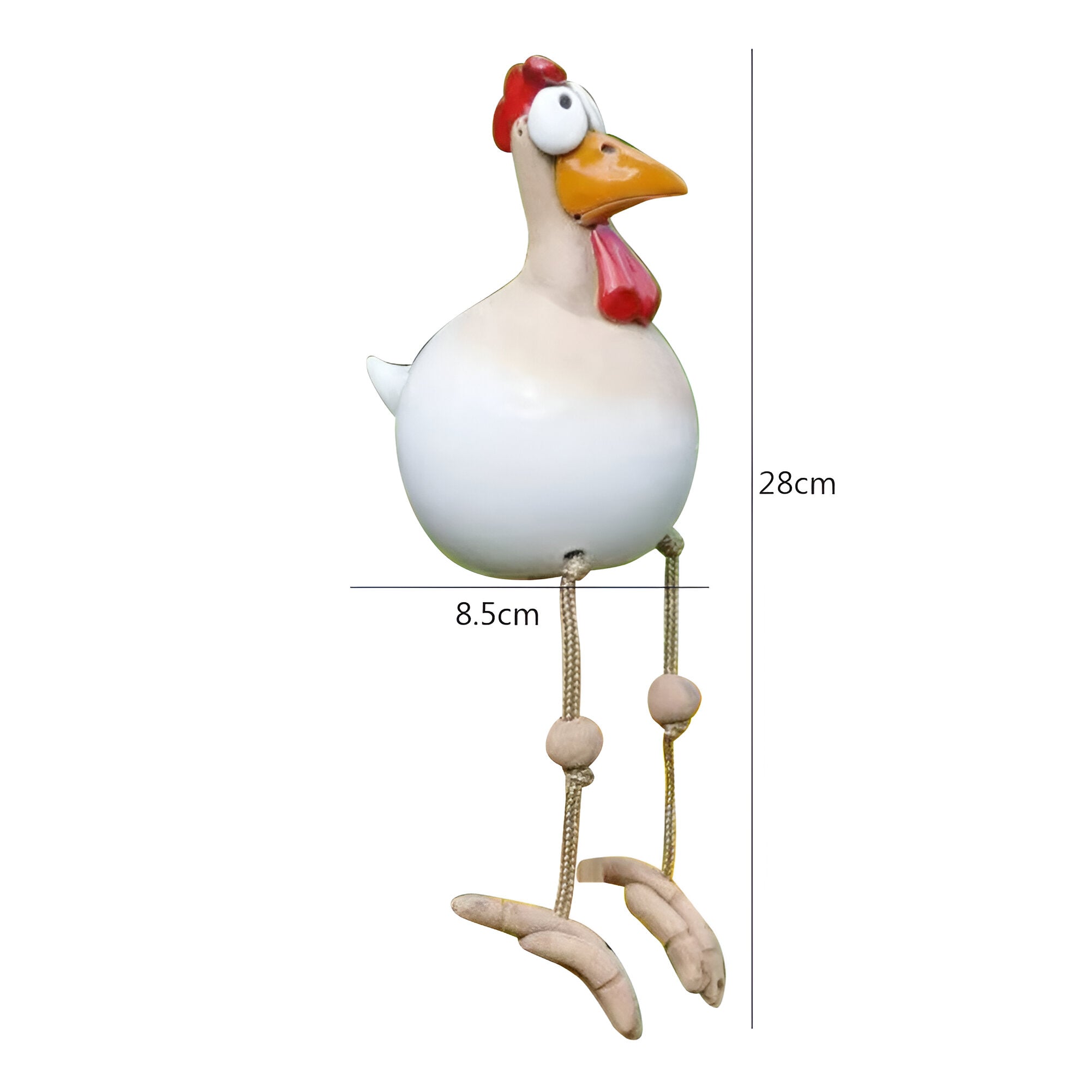 Charming Colorful Rooster Garden Ornament with Weather-Resistant Finish