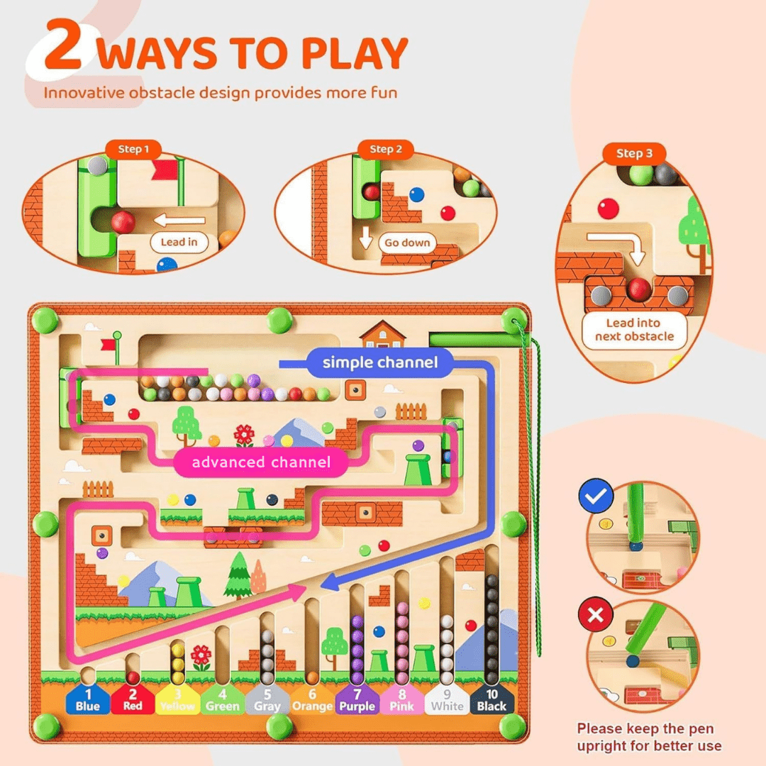 Wiggle Maze – Great for Children's Sensory and Logical Development!