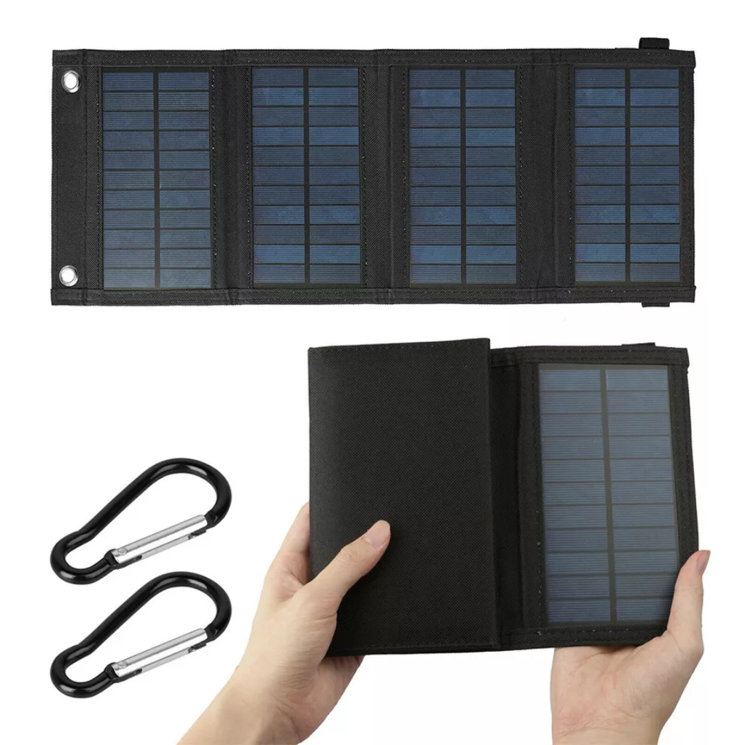 EcoCharge – Portable 12W Solar Panel with USB Connectivity