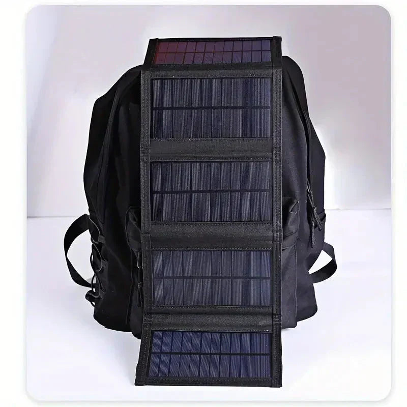 EcoCharge – Portable 12W Solar Panel with USB Connectivity