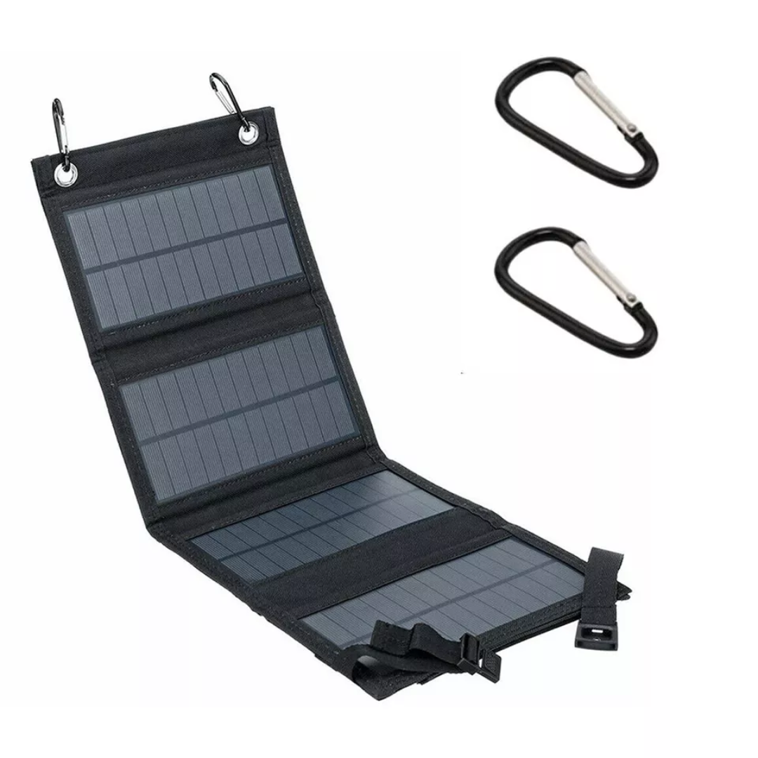EcoCharge – Portable 12W Solar Panel with USB Connectivity