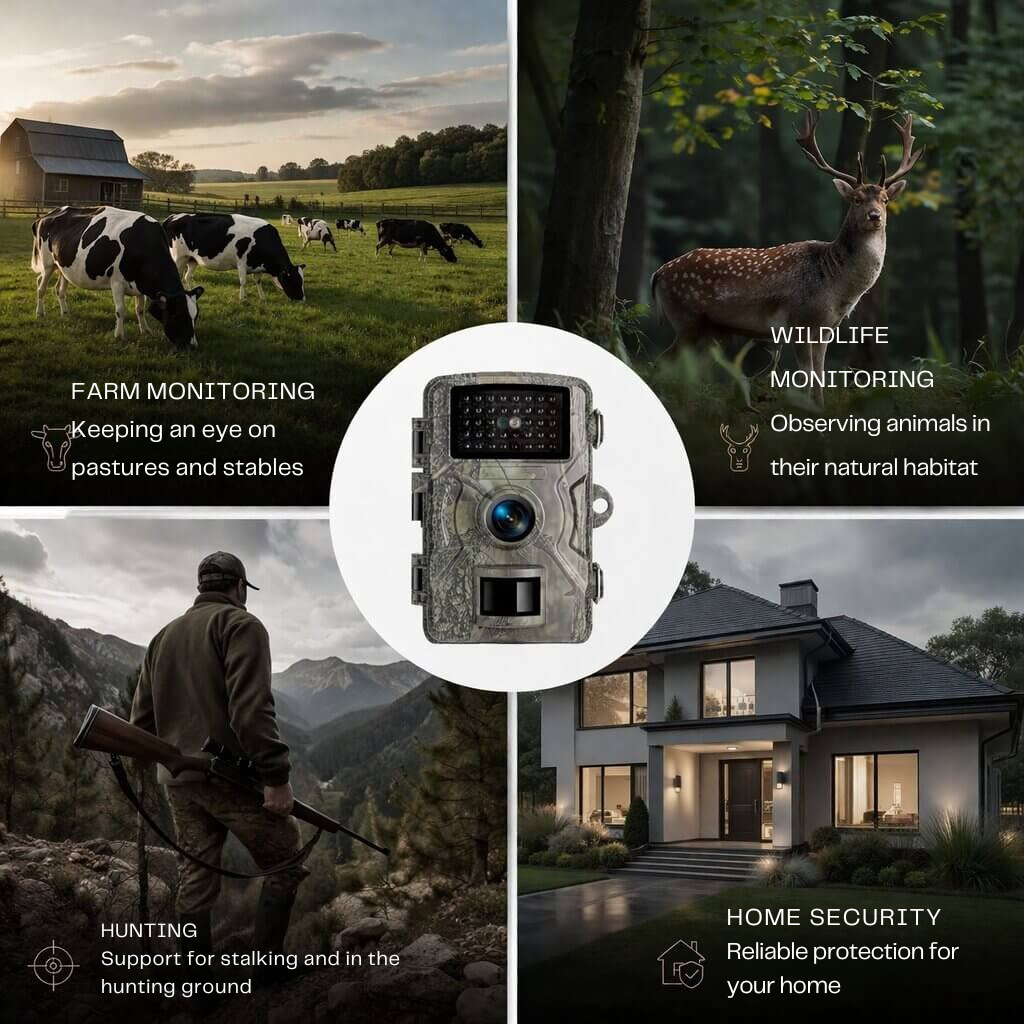 Trail Camera with Night Vision | Motion Sensor | Weatherproof