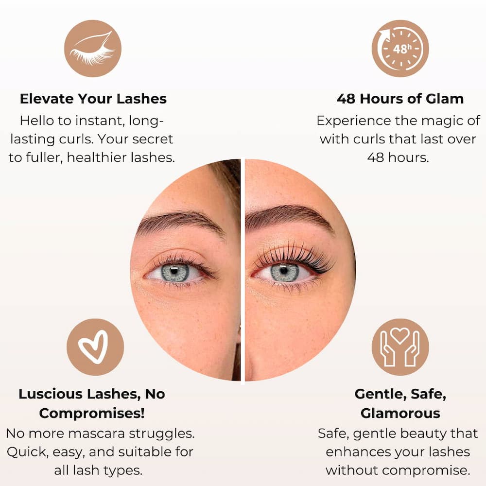 Heated Eyelash Curler - Quick Curling Without Pinching