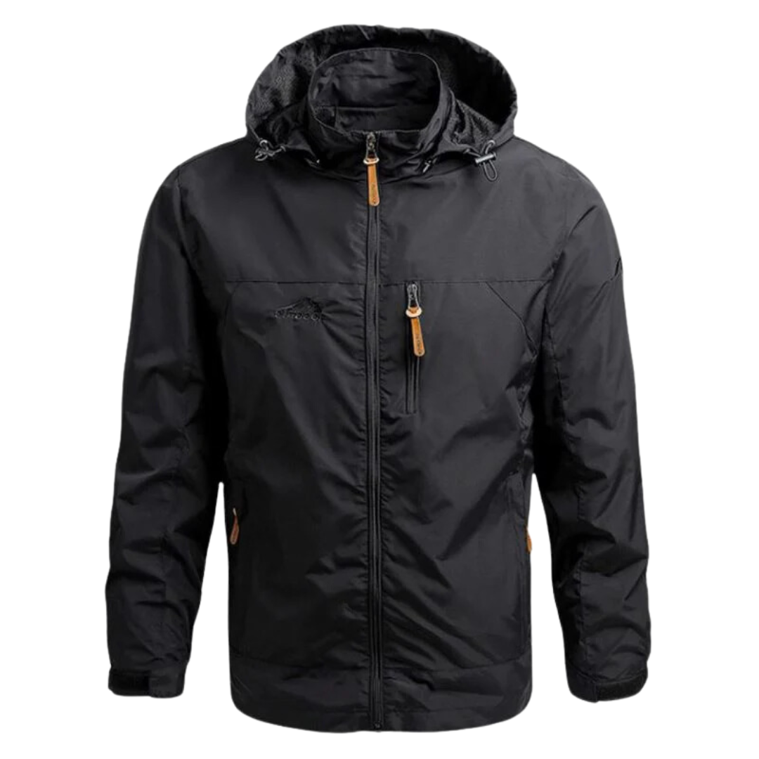 Essential Travel Jacket with Hood – Water-Resistant & Windproof