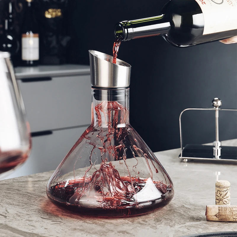Elegant 1500 ml Wine Aerator with Stainless Steel Filter