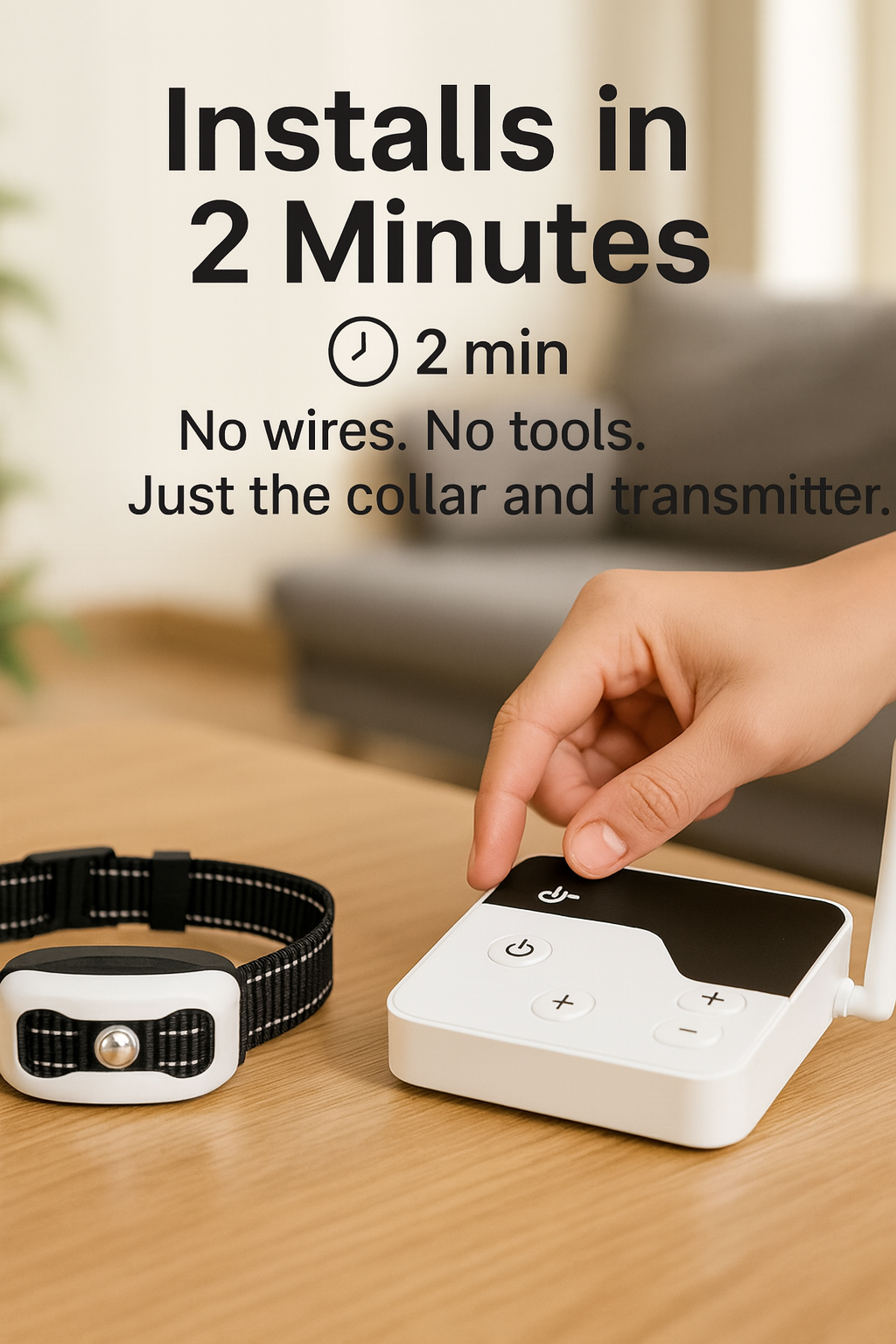 Smart Pet Boundary System with Training Collar - 2-in-1 Solution