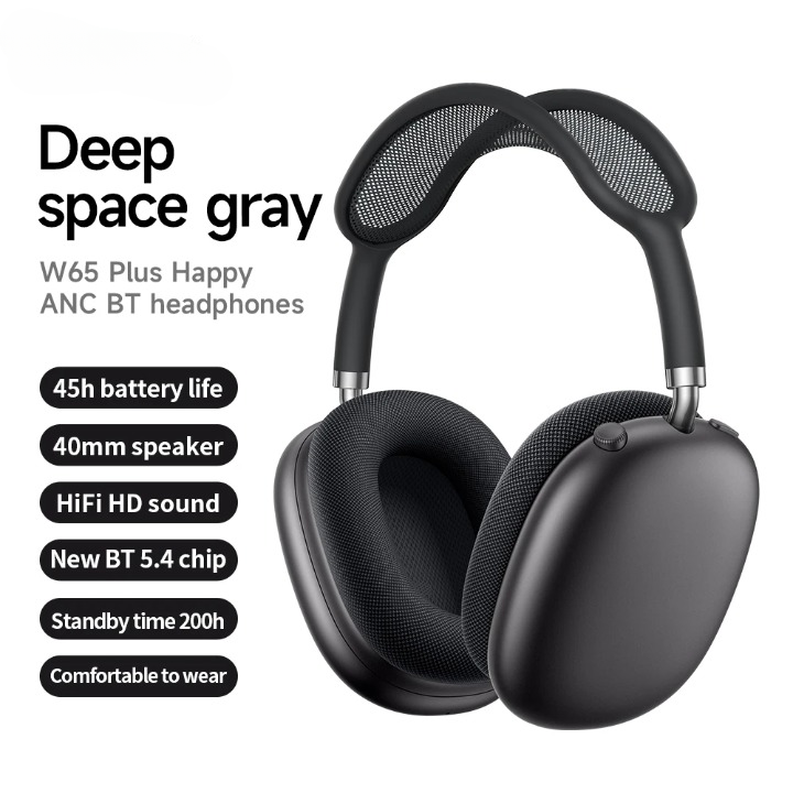 Bluetooth Over-Ear Headphones with ANC | Wireless, 45 Hours Battery