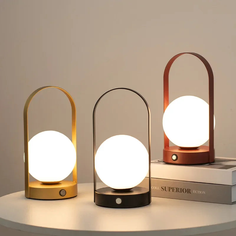 Portable LED Patio Light – Rechargeable and Elegant Design