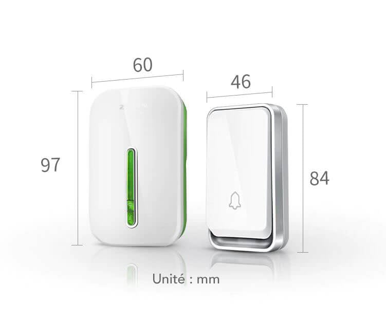Battery-Free Wireless Doorbell with Waterproof Design and Extended Range