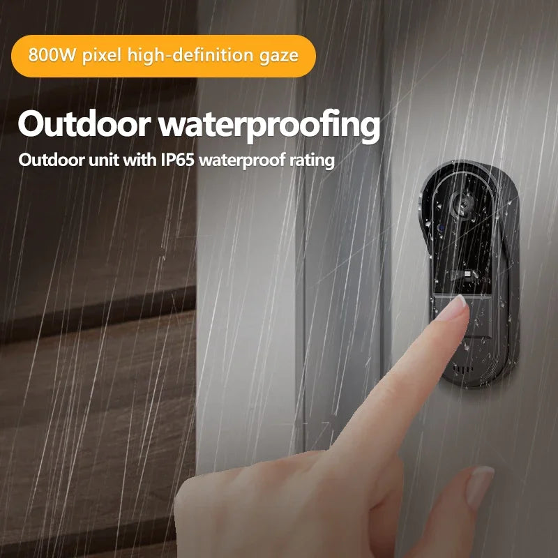 Smart Video Doorbell with Intercom and 4.3-Inch Display