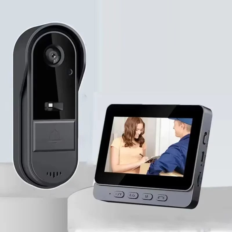 Smart Video Doorbell with Intercom and 4.3-Inch Display