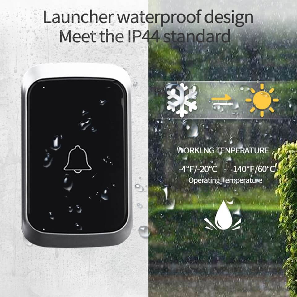 Smart Outdoor Doorbell – Custom Sounds & Weatherproof Design