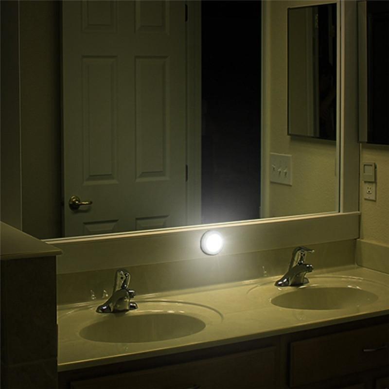 Compact Motion-Activated LED Night Light – 20 Lumens, Battery-Powered, Hassle-Free Setup for Safe Indoor Movement