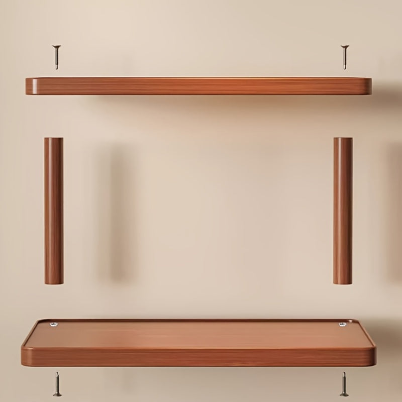 Elegant 2-Tier Wooden Countertop Organizer - 30cm