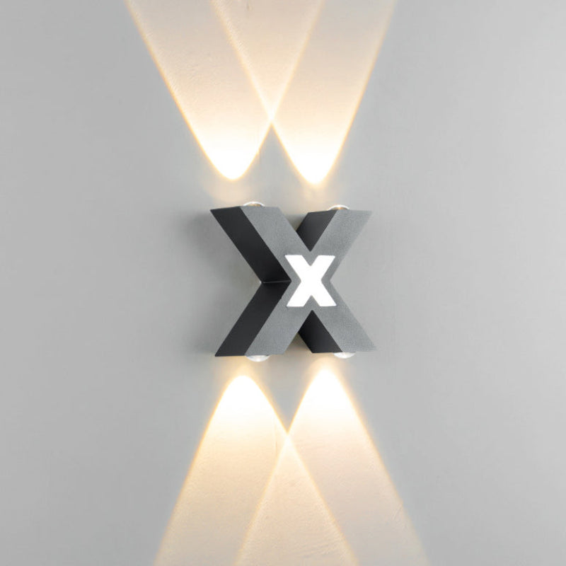 Stylish Outdoor Wall Sconce with Integrated LED Lighting