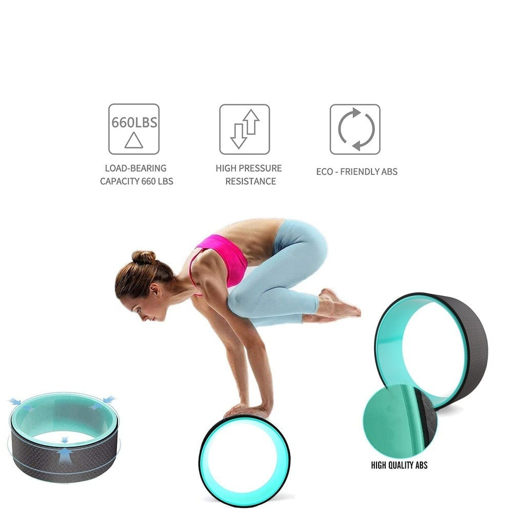 Flexible Support Wheel for Enhanced Yoga & Stretching