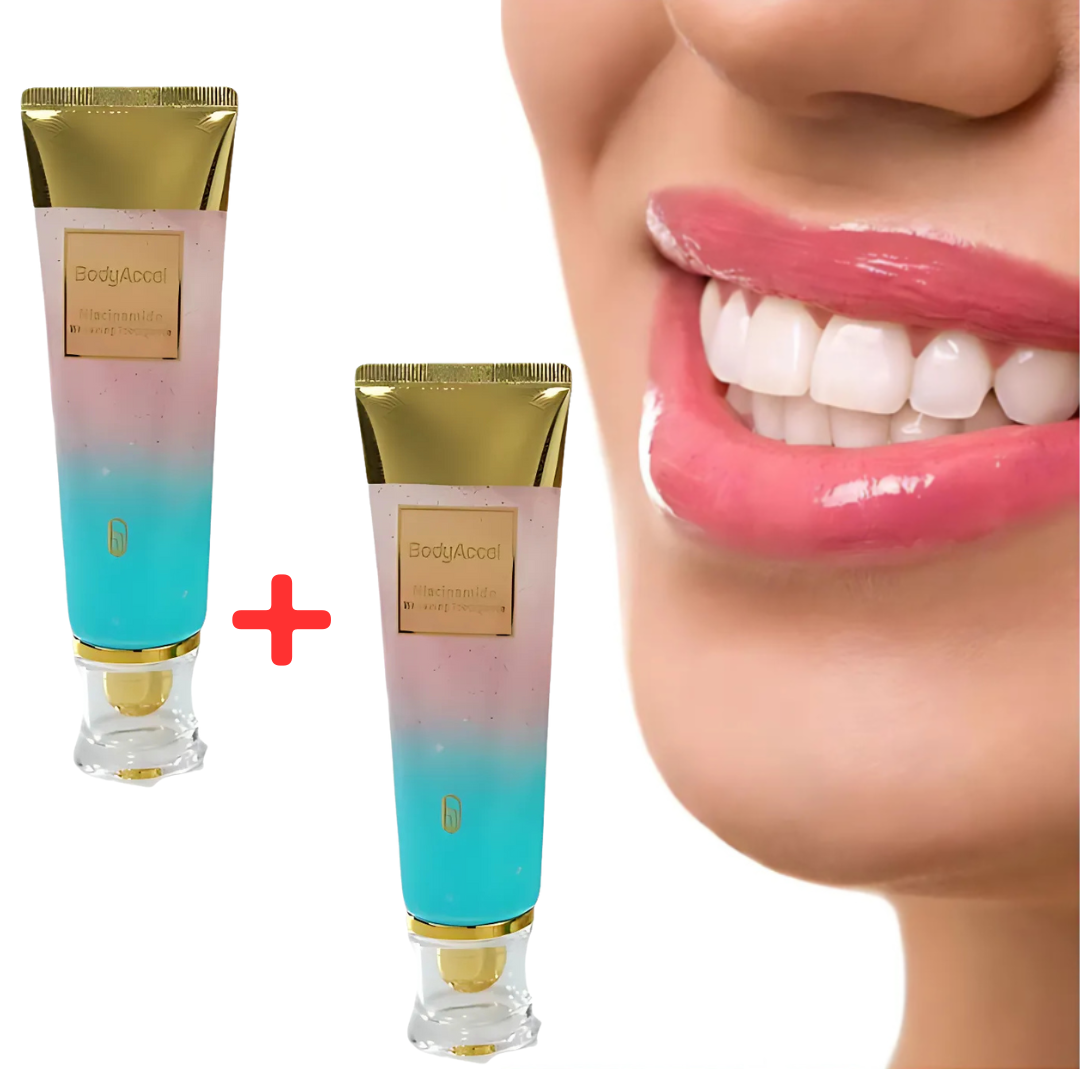 Teeth Whitening Toothpaste with Niacinamide Formula for Gentle Stain Removal