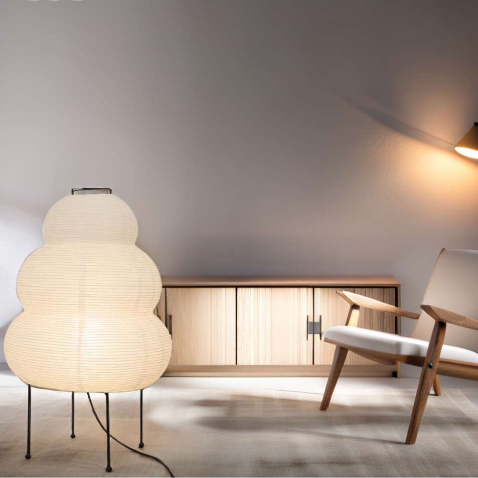 Tranquil Glow Floor Lamp with Adjustable LED Lighting