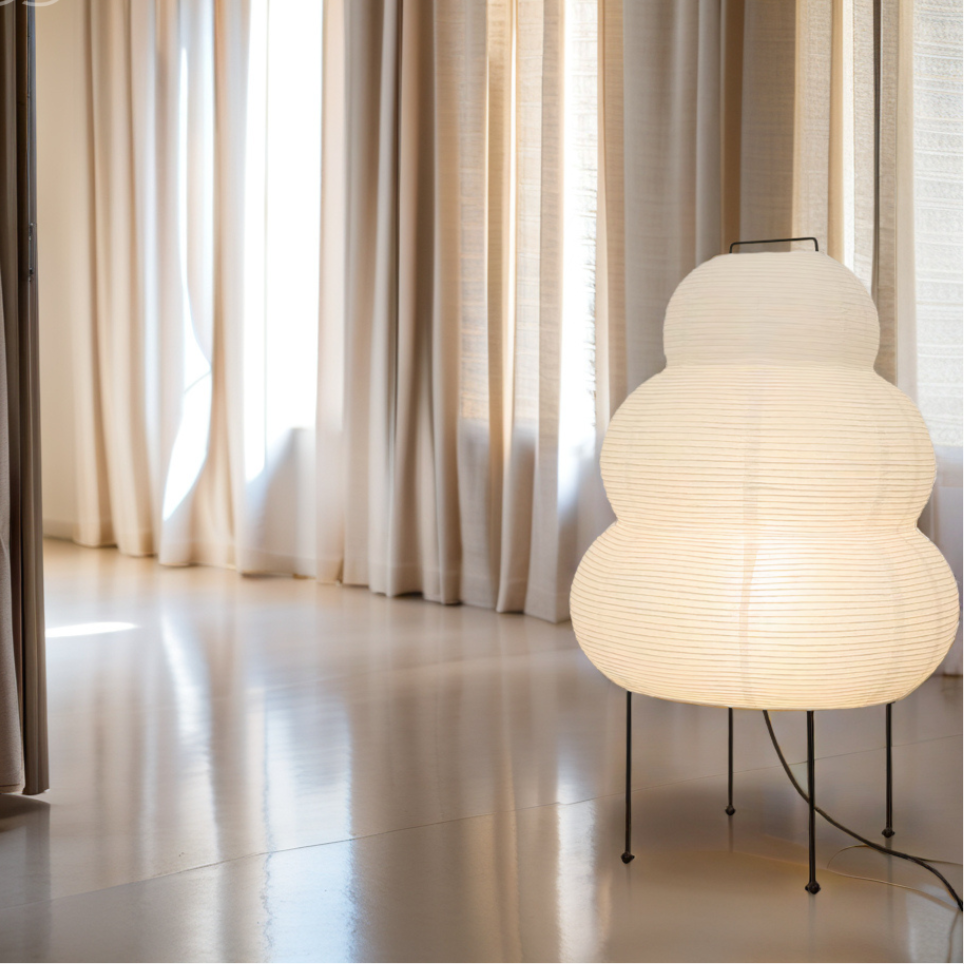 Tranquil Glow Floor Lamp with Adjustable LED Lighting