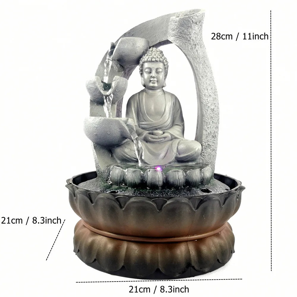 Serenity Stream Buddha Indoor Water Fountain for Relaxation