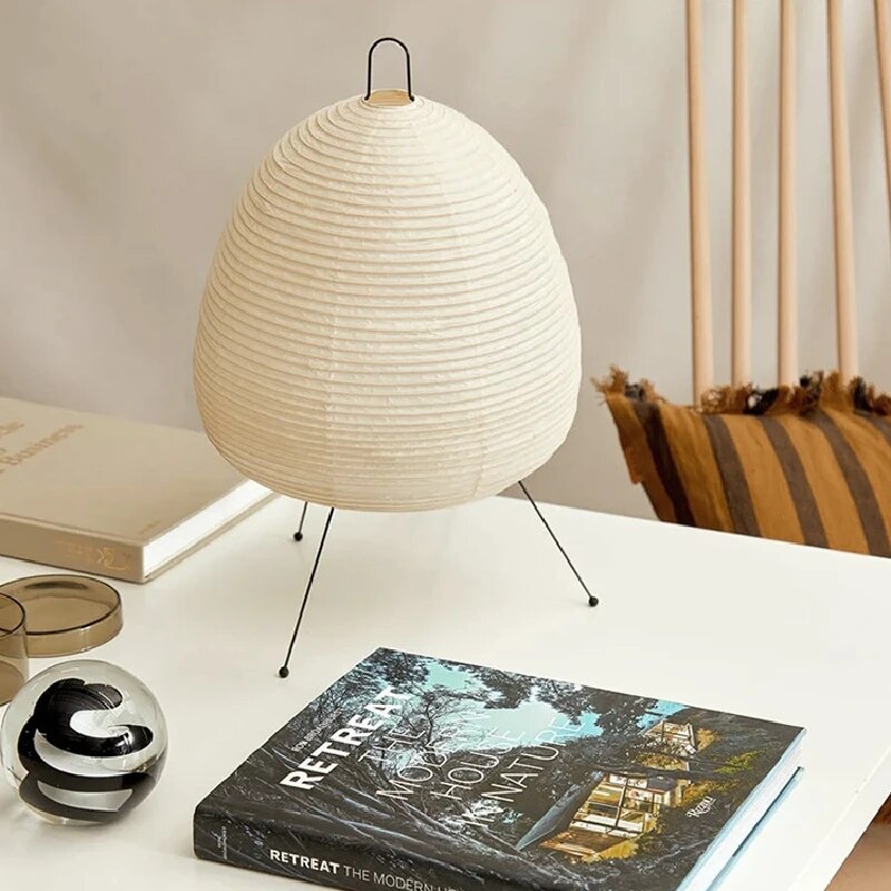SerenityLight Japanese Rice Paper Lamp – Cozy Atmosphere