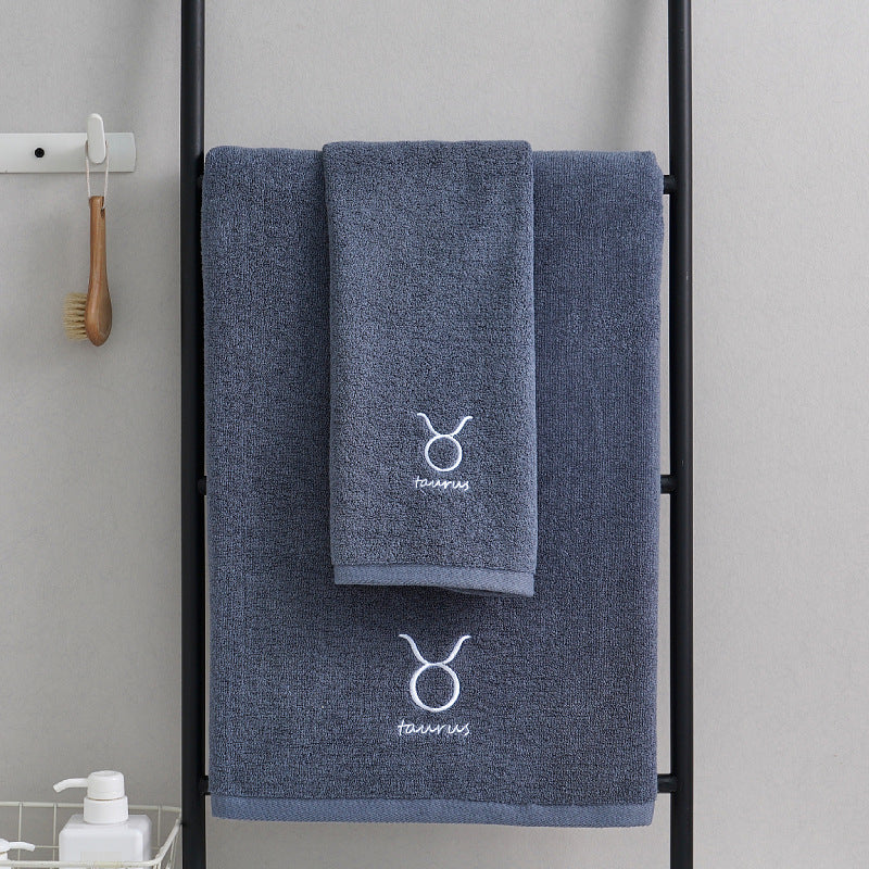 Celestial Cotton Towel Duo - Quick-Dry & Lightweight