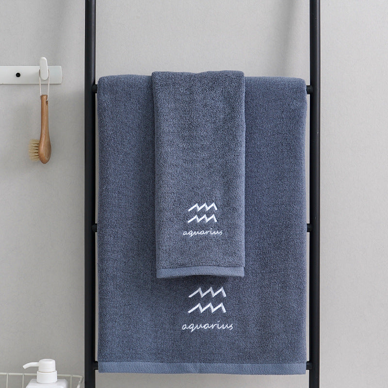 Celestial Cotton Towel Duo - Quick-Dry & Lightweight