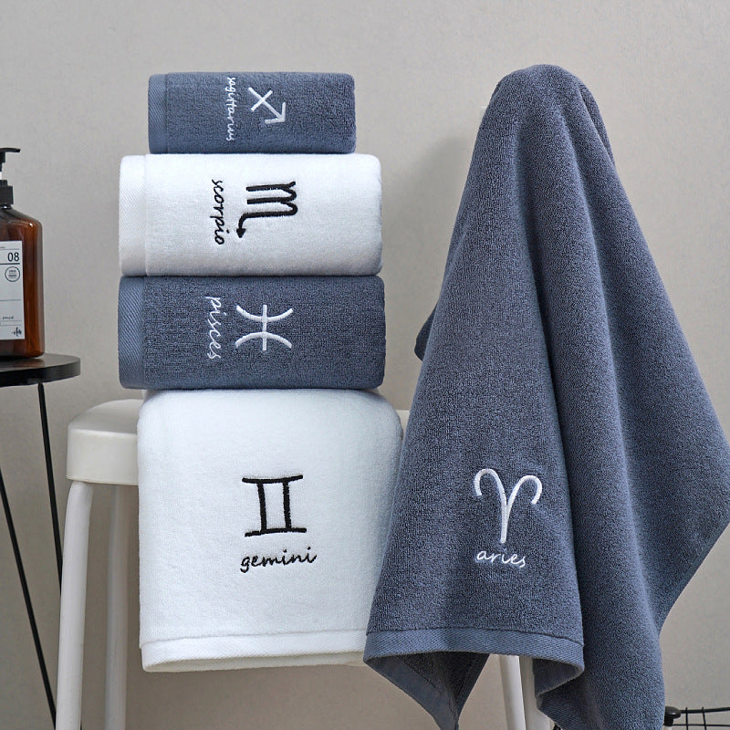 Celestial Cotton Towel Duo - Quick-Dry & Lightweight