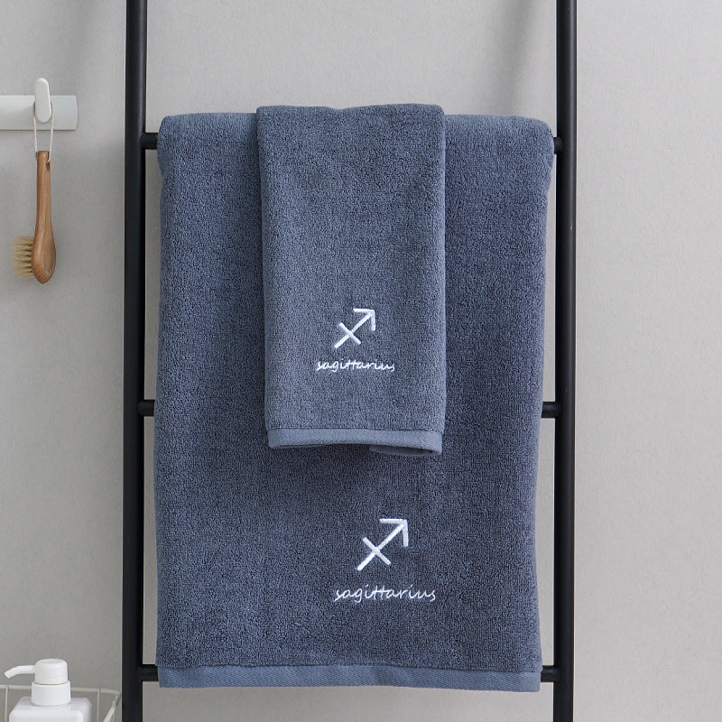 Celestial Cotton Towel Duo - Quick-Dry & Lightweight